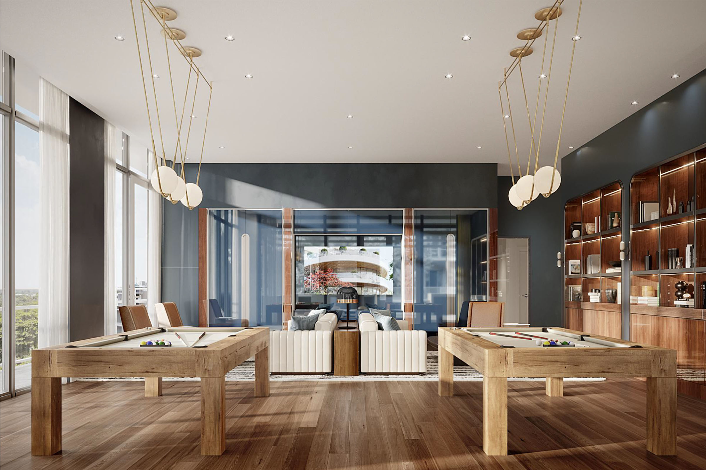 Rendering of Mr. C Tigertail Residences Billiards Room